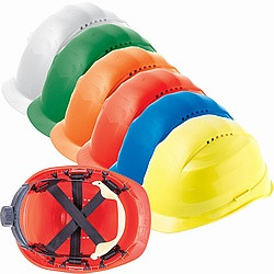 PE-Helm mit Knebelverstellung