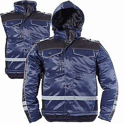 PARKA Marine/Schwarz + abnehmbare Ärmel