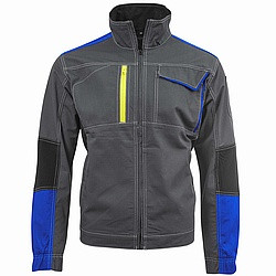 Bundjacke "XTRAST" Stretch Grau/Kornblau