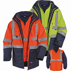 Warnschutz-Parka "HV-trast" 5-in-1
